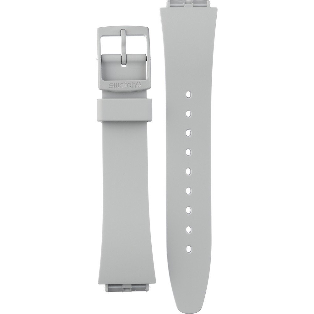 Swatch Plastic - What If - Square - SO34 ASO34M700 SO34M700 What If... Grey? Horlogeband