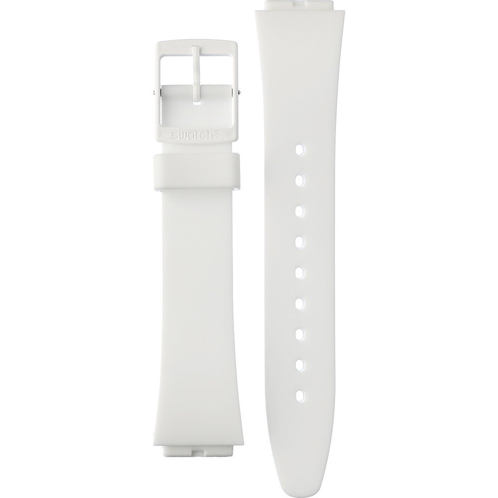 Swatch Plastic - What If - Square - SO34 ASO34W700 SO34W700 What If... Allwhite? Horlogeband