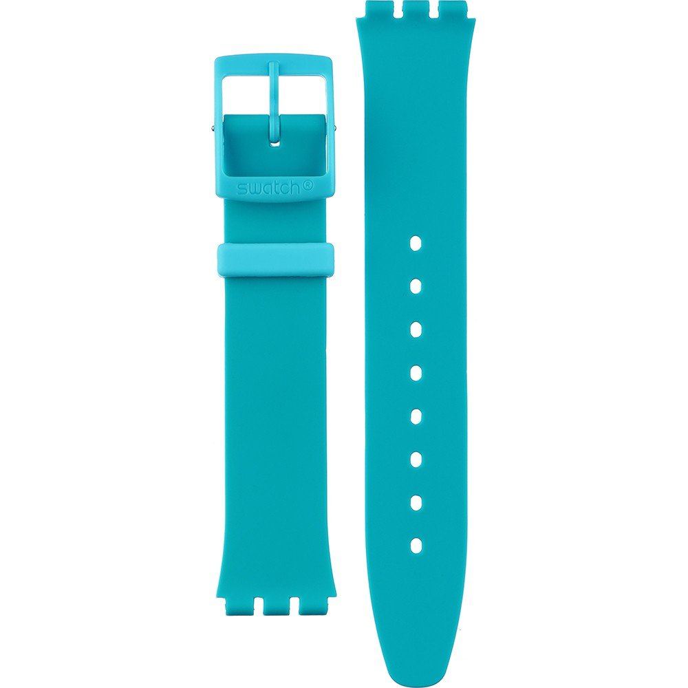 Swatch Plastic - Skin Small 33.7mm - SF/SI/SS08/SS09 ASS08N114 SS08N114 Radiantly teal Horlogeband
