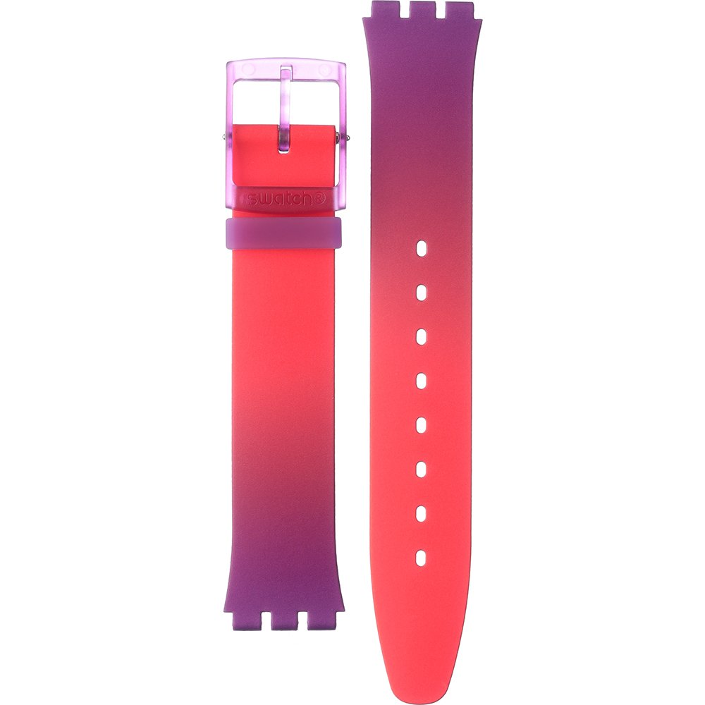 Swatch Plastic - Skin Small 33.7mm - SF/SI/SS08/SS09 ASS08V108 SS08V108 Sweet Strawberry Dream Horlogeband