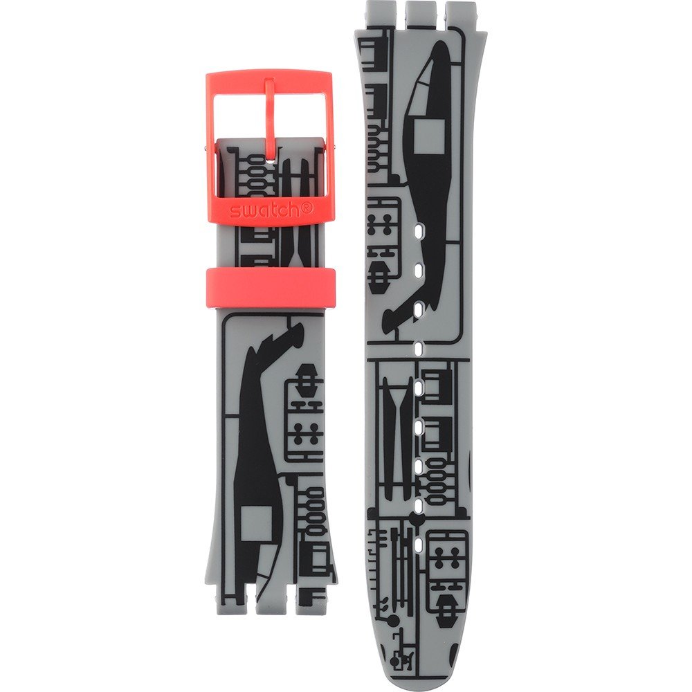 Swatch Plastic - Originals Large (41mm) Suo/SO29/SO32 ASUOM107 SUOM107 Helikit Band