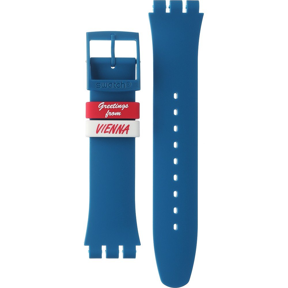 Swatch Plastic - Originals Large (41mm) SUO/SO29/SO32 ASUOZ227 SUOZ227 Prater Melodies Horlogeband