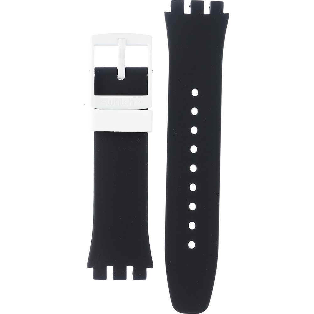 Swatch ASUSB420 SUSB420 Nothing Basic About Black Horlogeband