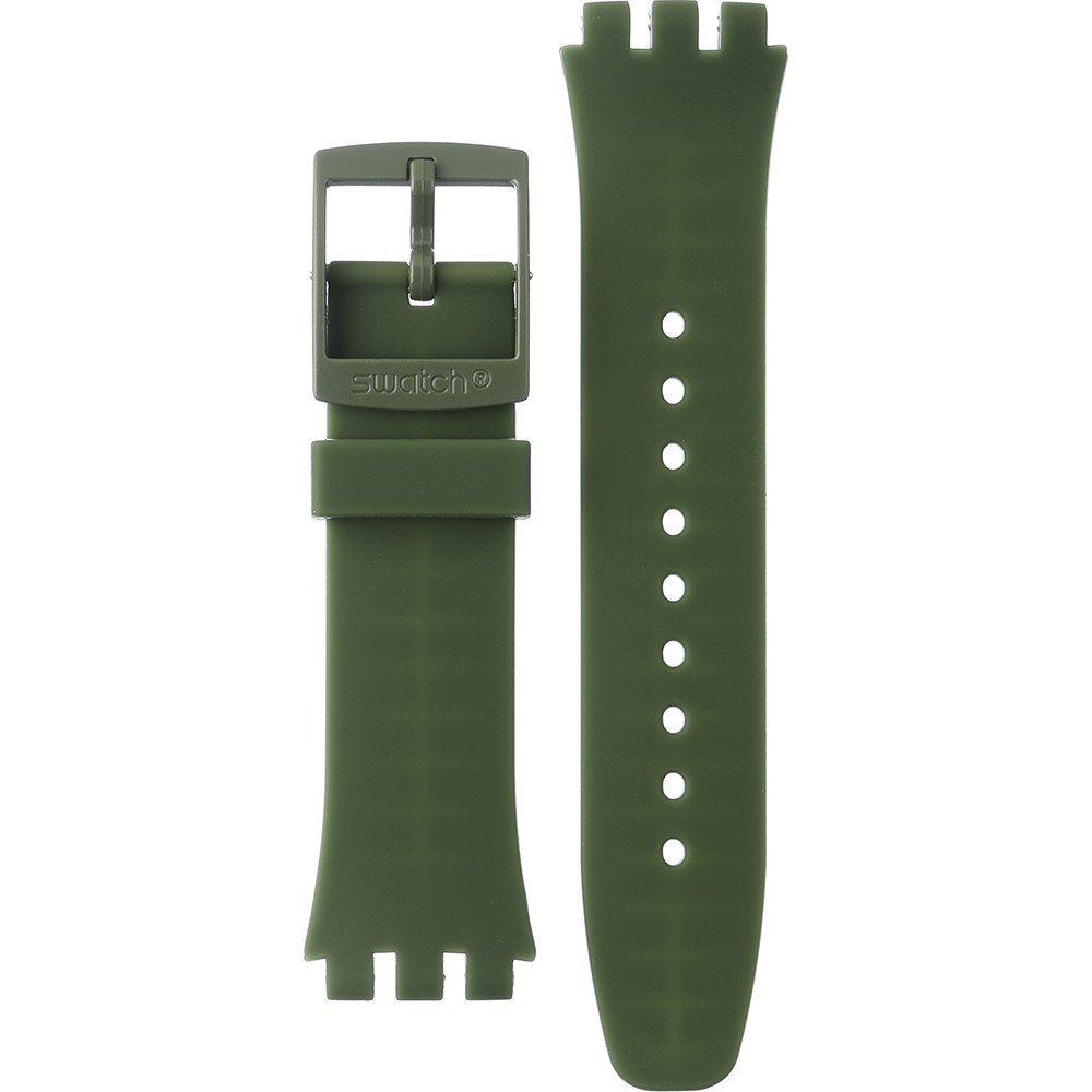 Swatch Plastic - New Chrono - SUS ASUSG406 SUSG406 Nothing Basic About Green Horlogeband