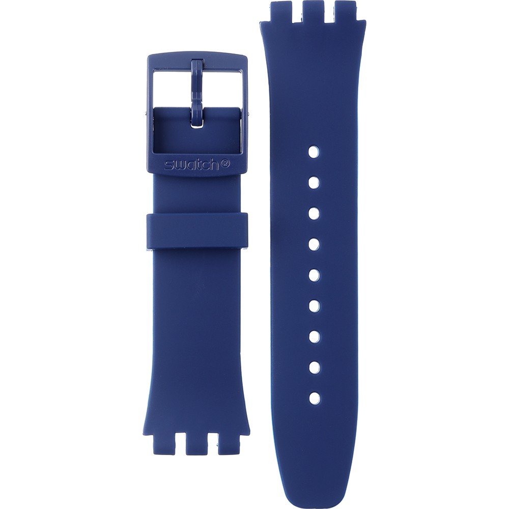 Swatch Plastic - New Chrono - SUS ASUSN418 SUSN418 Nothing Basic About Blue Horlogeband