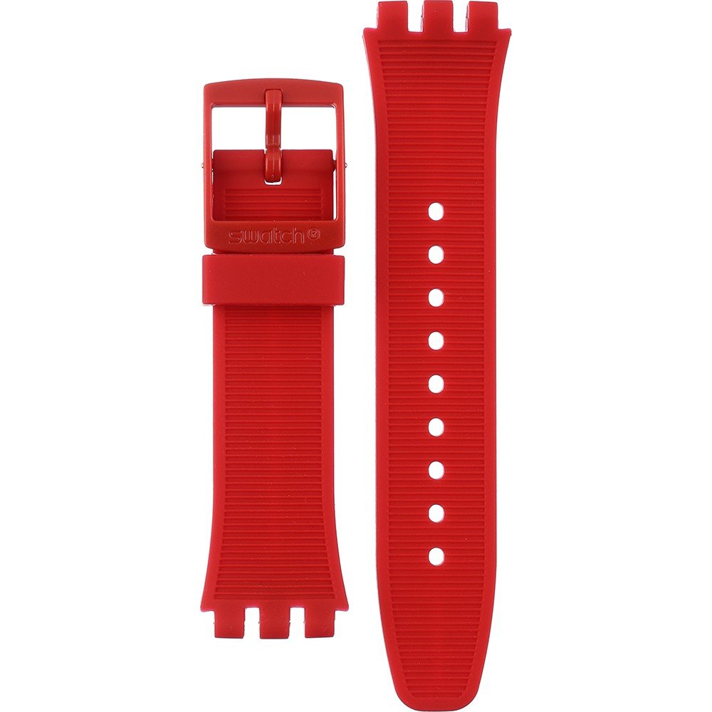 Swatch Plastic - New Chrono - SUS ASUSR407 SUSR407 Primarily red Horlogeband