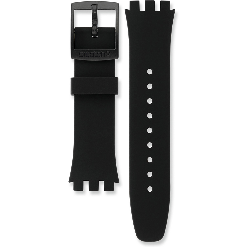 Swatch Plastic - New Chrono - SUS ASUSB400 ASUSB400 Black Efficiency Horlogeband