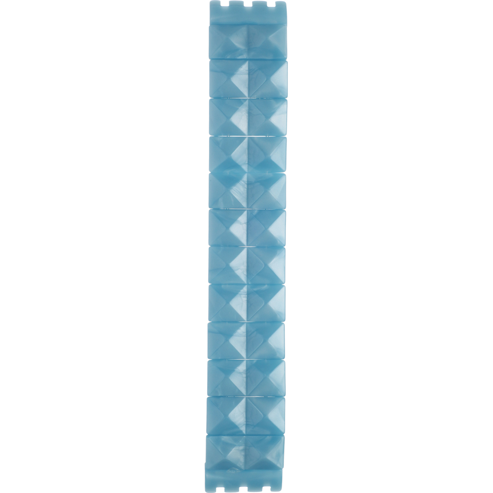 Swatch Plastic - Square SUB 18mm ASUBK157A SUBK157 Blue Posh Large Horlogeband
