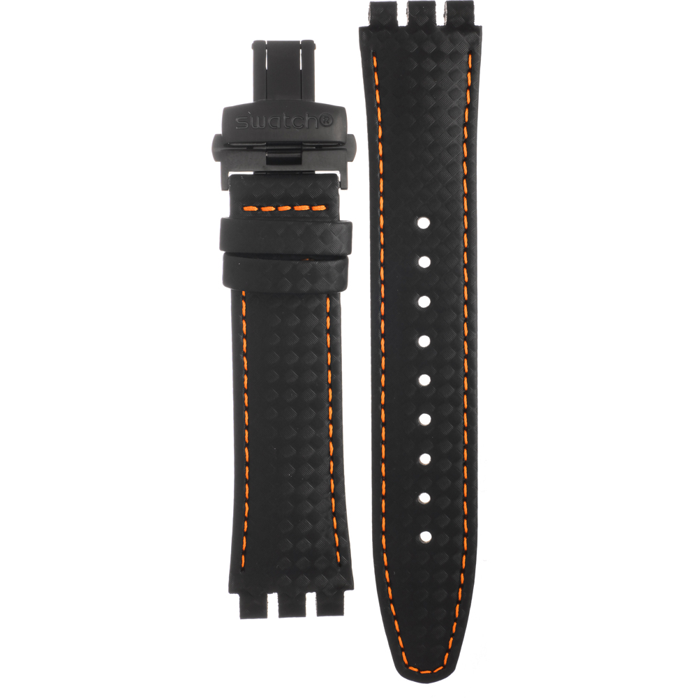Swatch Irony - New Big Classic - YW AYWB401 YWB401 Carbonata Horlogeband