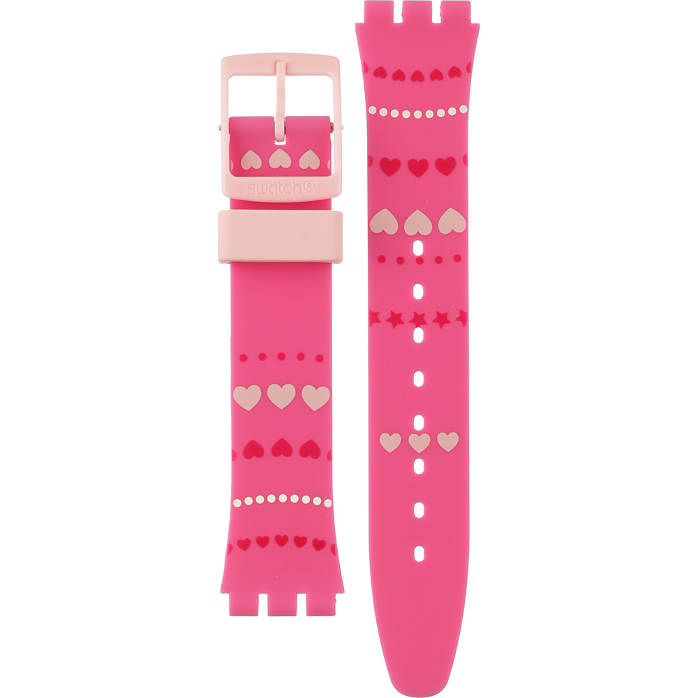 Swatch Plastic - Originals Medium (34mm) /Access/Solar/Musicall/Stop - G/SK/SL/SR/SS/SO28 AGP160 Coeur De Manège band