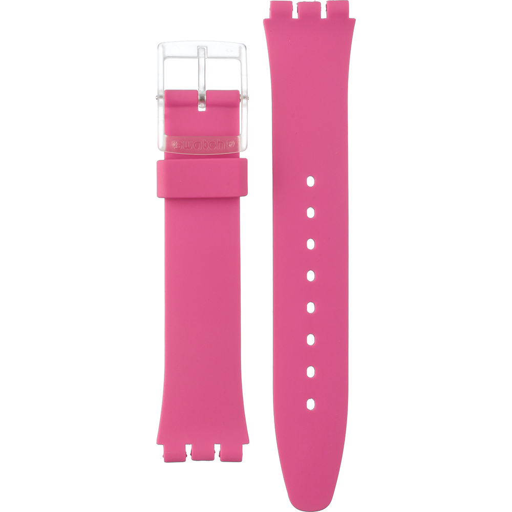 Swatch Plastic - Originals Medium (34mm) /Access/Solar/Musicall/Stop - G/SK/SL/SR/SS/SO28 ASO28E001 GE724 Rinse Repeat Pink Horlogeband