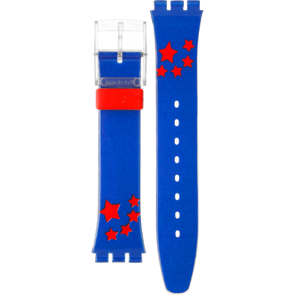Swatch Plastic - Originals Medium (34mm) /Access/Solar/Musicall/Stop - G/SK/SL/SR/SS/SO28 AGJ117 GJ117 Wild Laugh Horlogeband