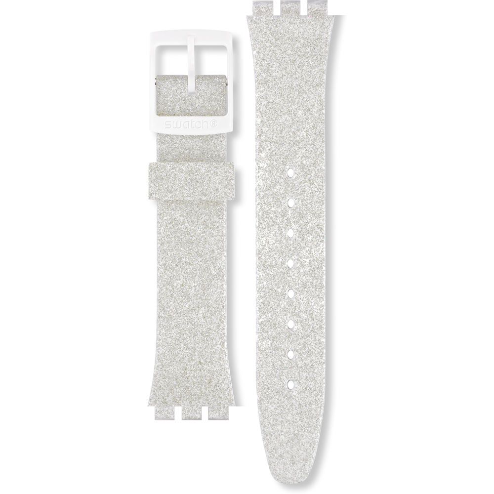 Swatch Plastic - Originals Medium (34mm) /Access/Solar/Musicall/Stop - G/SK/SL/SR/SS/SO28 AGM416C GM416C Silverblush Horlogeband