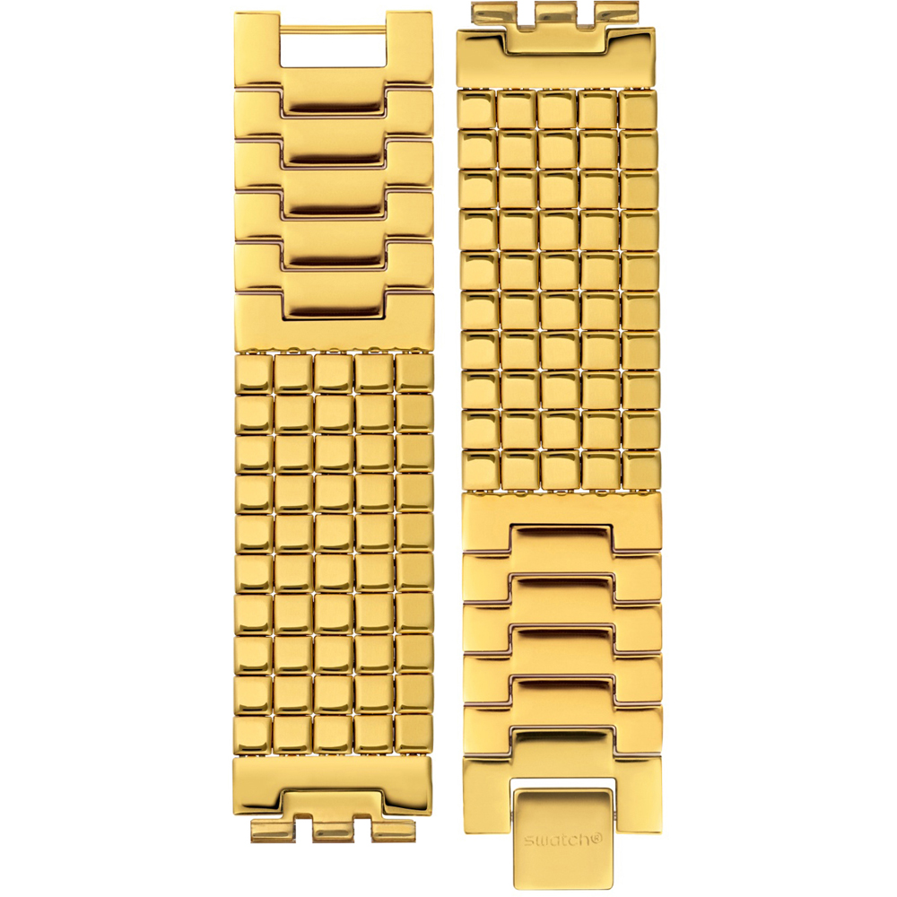 Swatch Plastic - Skin Small 33.7mm - SF/SI/SS08/SS09 ASFK394GA SFK394G Golden Lips Large Horlogeband