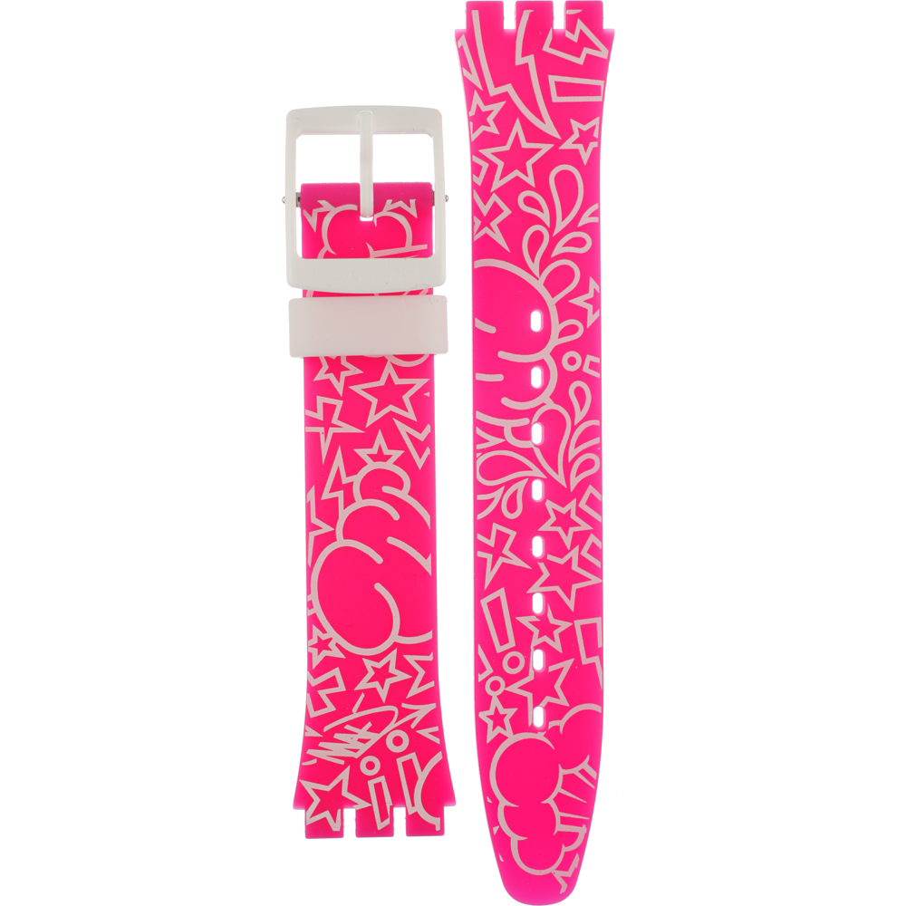 Swatch Plastic - Originals Medium (34mm) /Access/Solar/Musicall/Stop - G/SK/SL/SR/SS/SO28 AGP133 GP133 Shout Out Horlogeband