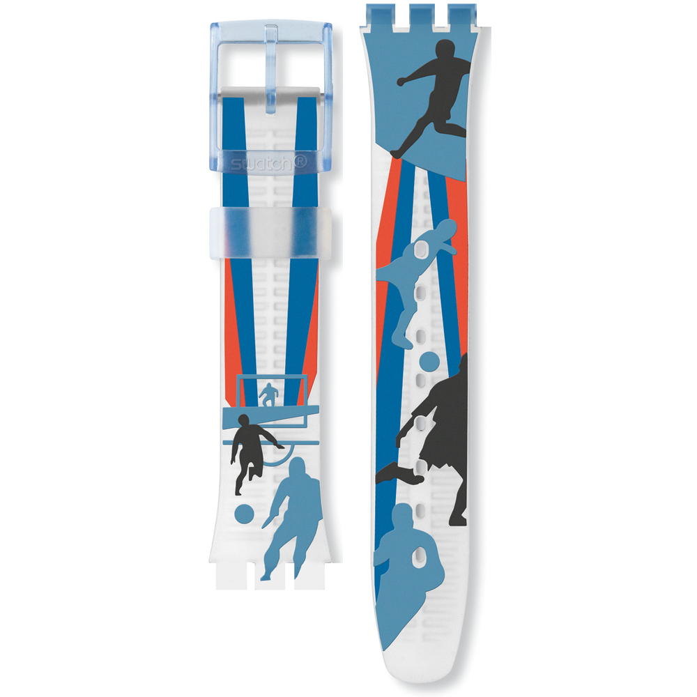 Swatch Plastic - Originals Medium (34mm) /Access/Solar/Musicall/Stop - G/Sk/Sl/Sr/Ss/SO28 AGS133 GS133 Soccer Fan Band