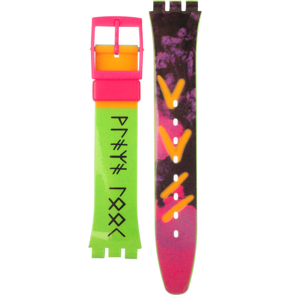 Swatch Plastic - Originals Medium (34mm) /Access/Solar/Musicall/Stop - G/SK/SL/SR/SS/SO28 AGZ215 GZ215 Playa Look Horlogeband
