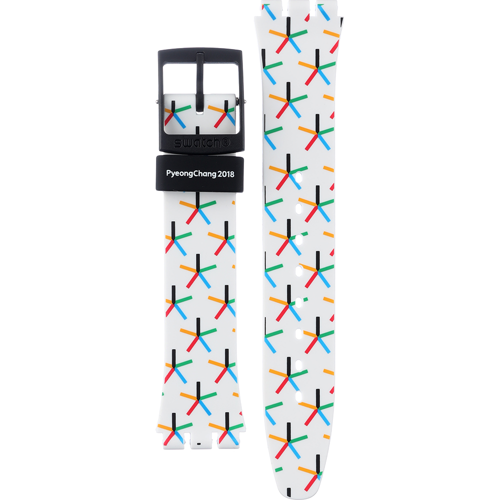 Swatch Plastic - Originals Medium (34mm) /Access/Solar/Musicall/Stop - G/SK/SL/SR/SS/SO28 AGZ317 GZ317 Star Games Olympic Collection band