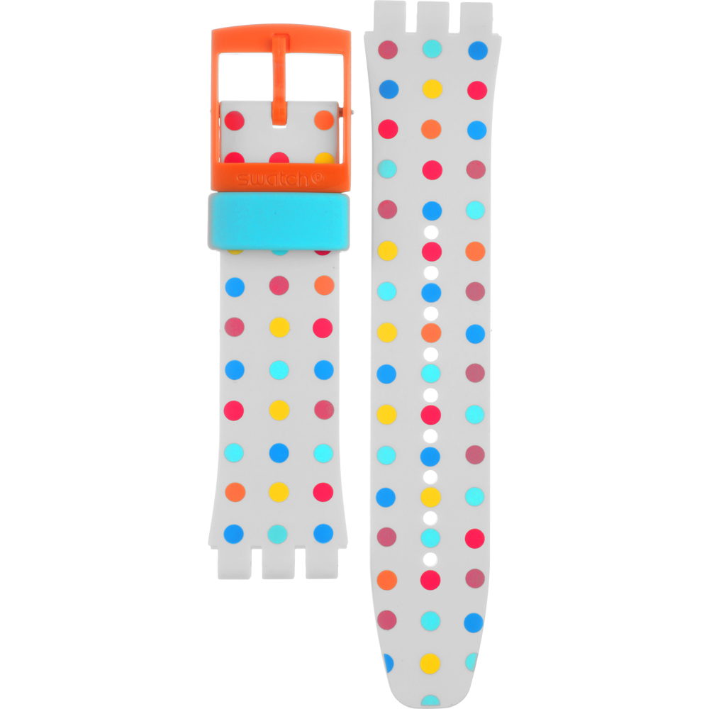 Swatch Plastic - Scuba Libre - SUU ASUUK108 SUUK108 Happy Dots Strap Horlogeband