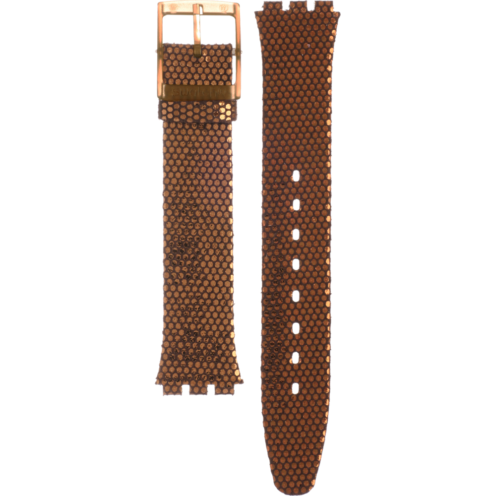 Swatch Plastic - Skin Small 33.7mm - SF/SI/SS08/SS09 ASFC105 SFC105 Hexed Copper Horlogeband