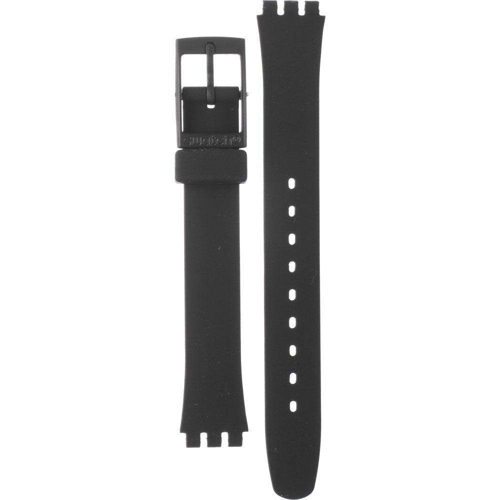 Swatch Plastic - Originals Small (25mm) - L ALB184 LB184 Something Black Horlogeband