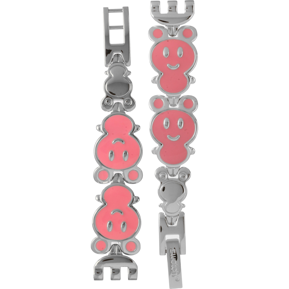Swatch Plastic - Originals Small (25mm) - L ALM132G LM132G Pink Dolls Strap Large Horlogeband