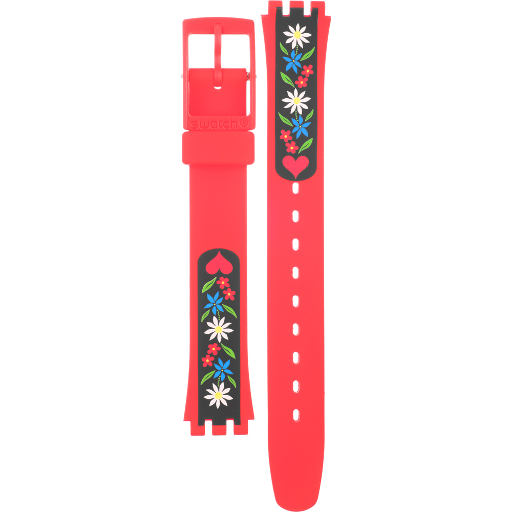 Swatch Plastic - Originals Small (25mm) - L ALR129 LR129 Roetli Horlogeband