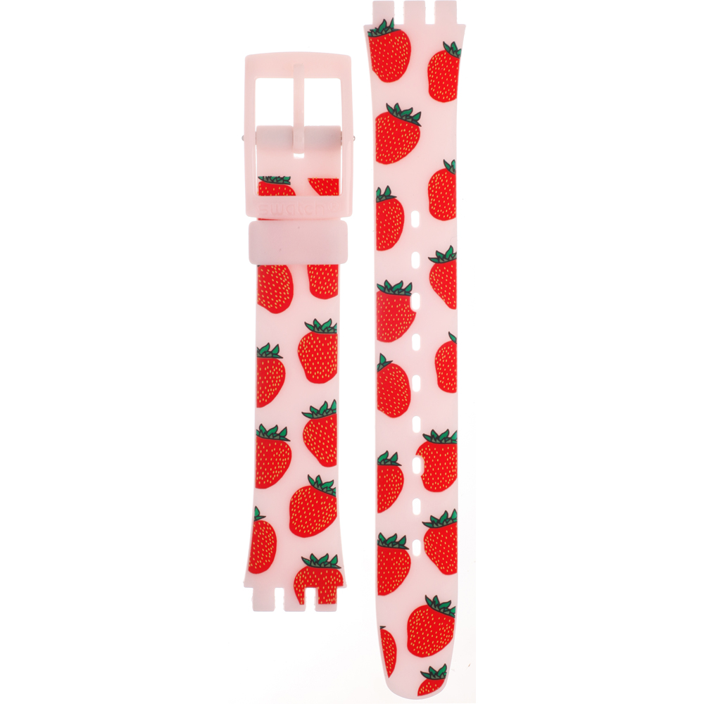 Swatch Plastic - Originals Small (25mm) - L ALP136 LP136 Miss Fraise Horlogeband