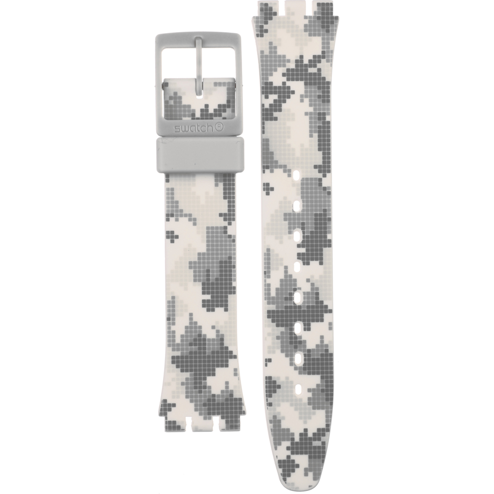 Swatch Plastic - Originals Medium (34mm) /Access/Solar/Musicall/Stop - G/SK/SL/SR/SS/SO28 AGW180 GW180 Pixelise Me Horlogeband