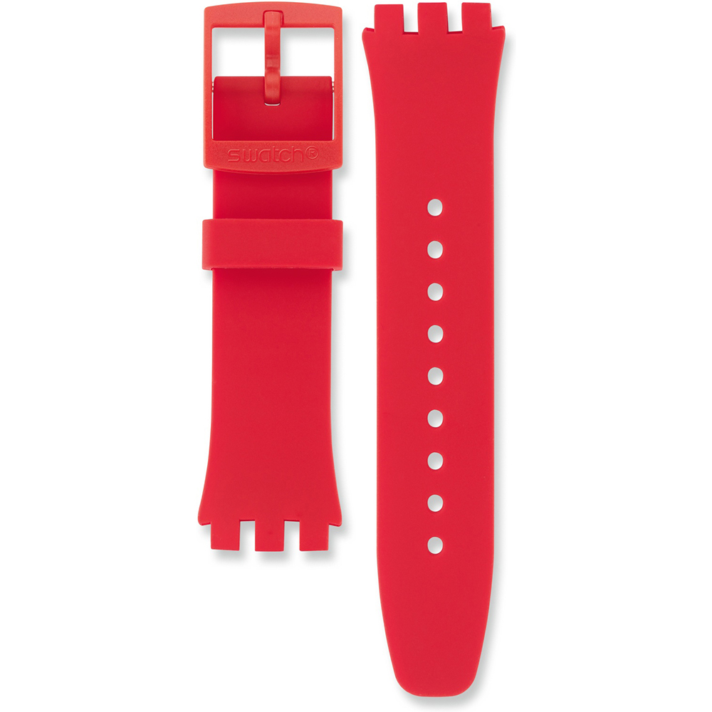Swatch Plastic - New Chrono - SUS ASUSR400 SUSR400 Red Shadow band