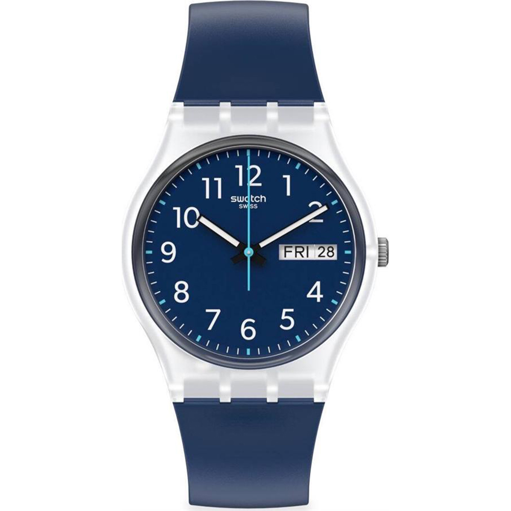 Swatch Originals Medium (34mm) GE725 Rinse Repeat Navy Horloge