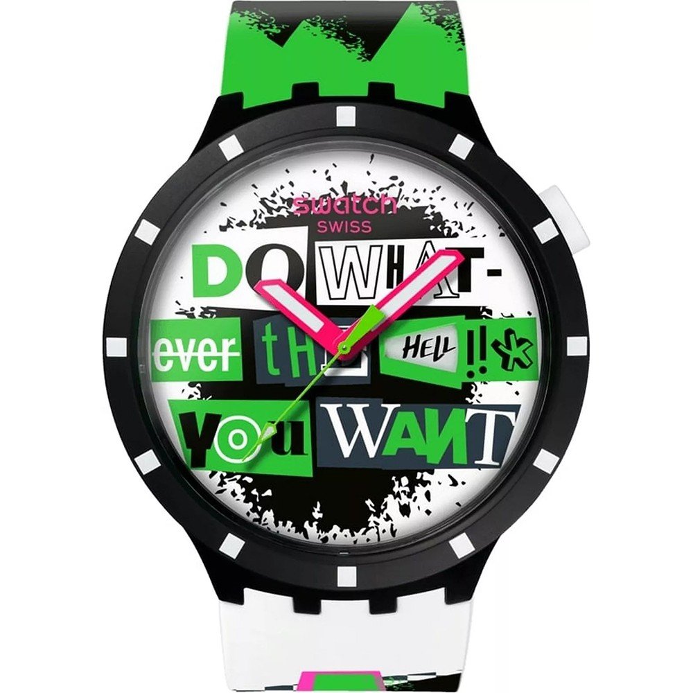Swatch Big Bold SB03B701 Lash Out Horloge