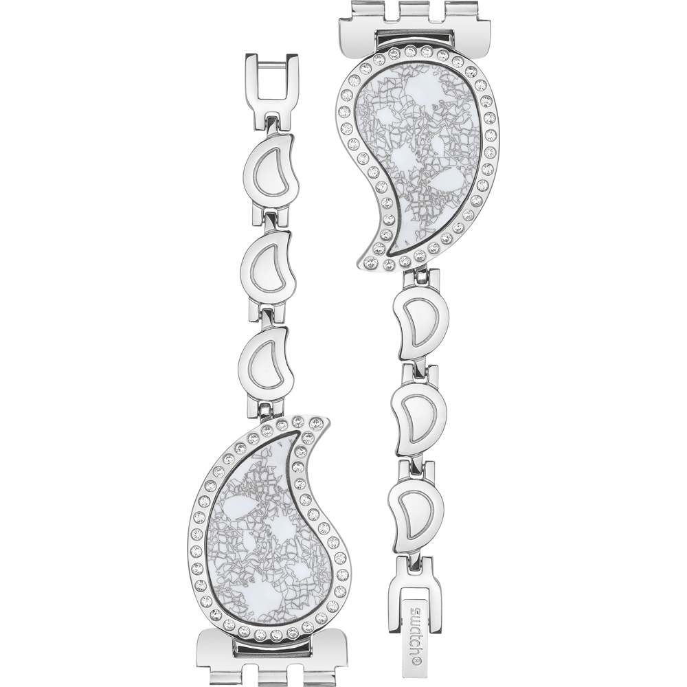 Swatch Plastic - Skin Small 33.7mm - SF/SI/SS08/SS09 ASFK308G SFK308G Lace-Drops Horlogeband