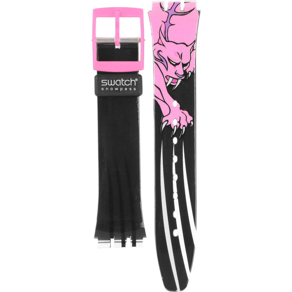 Swatch Plastic - Originals Medium (34mm) /Access/Solar/Musicall/Stop - G/SK/SL/SR/SS/SO28 ASKB105 SKB105 Marked Territory Horlogeband