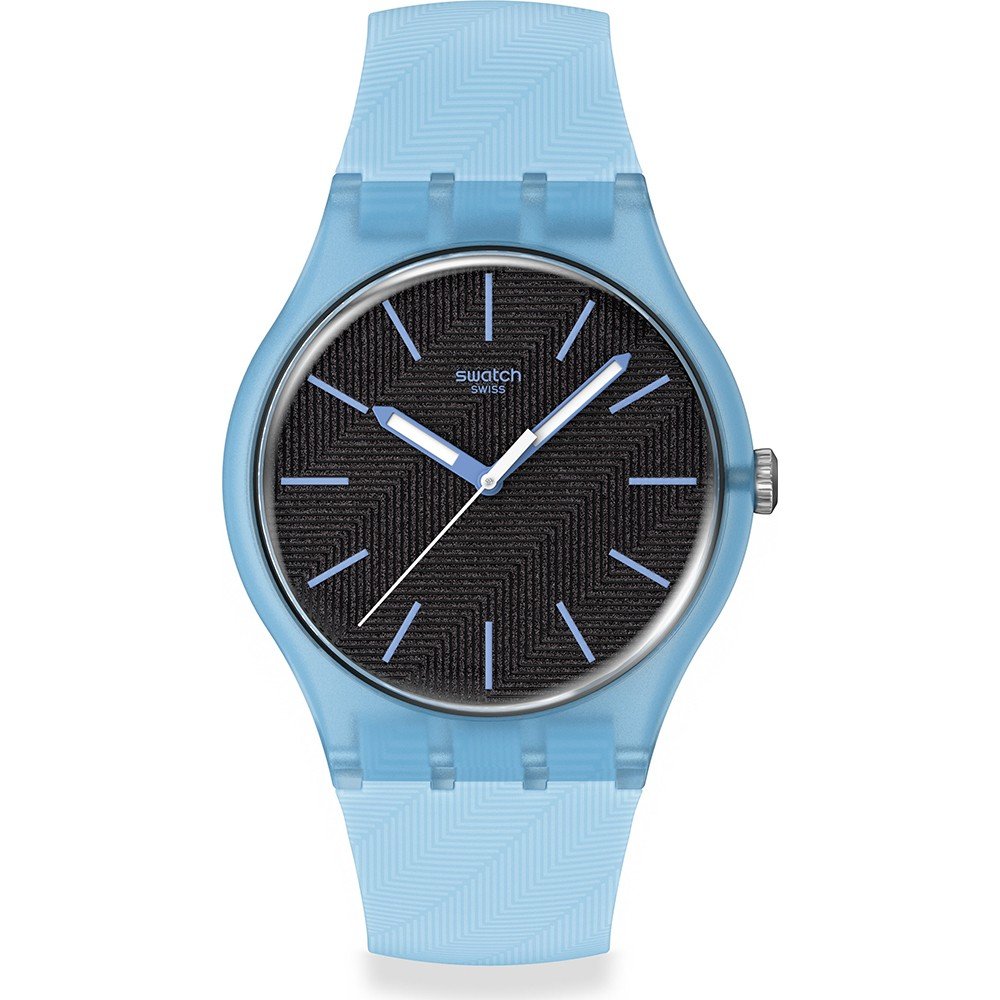 Swatch Originals Large (41mm) SO29L101 Blue Moves Horloge