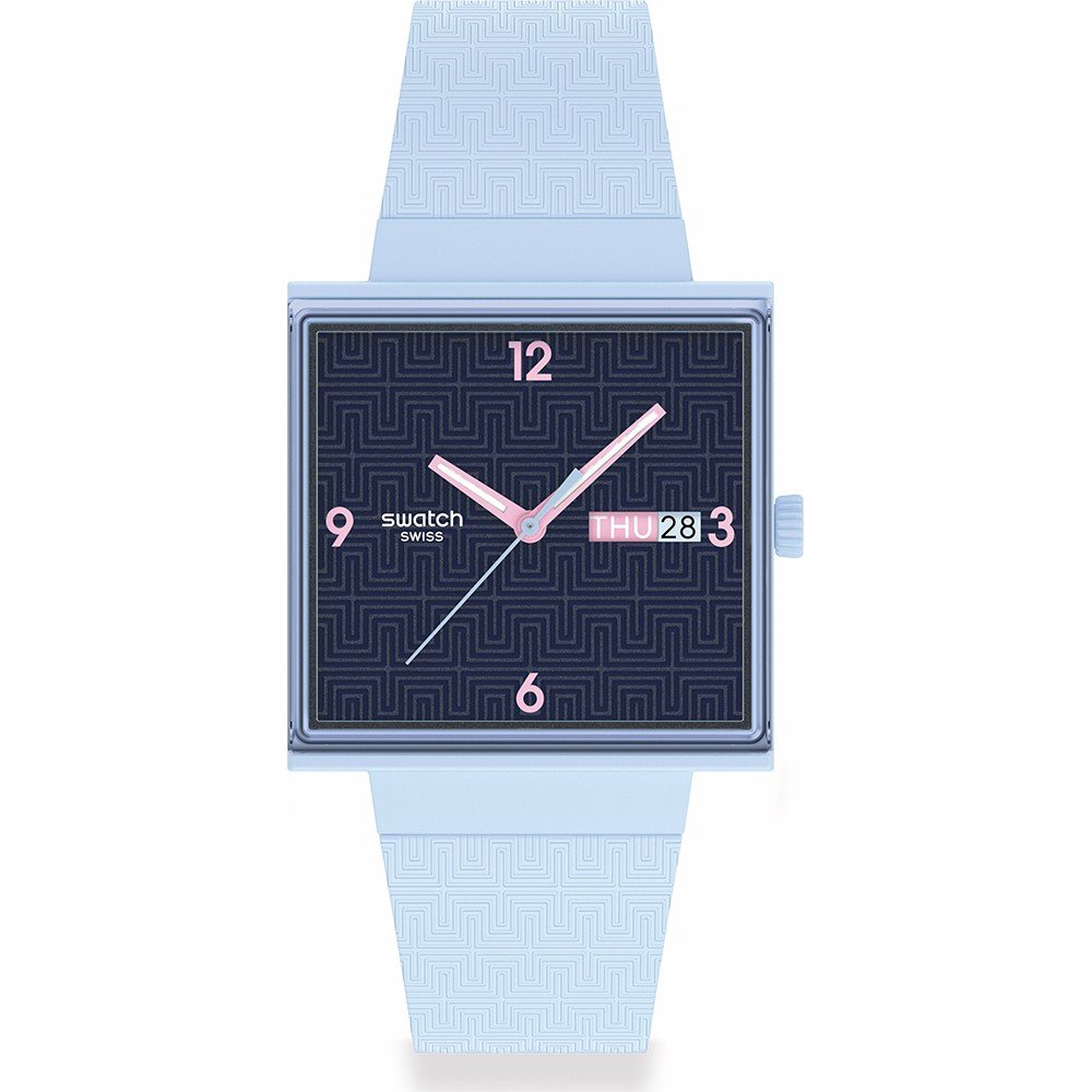Swatch What If - Square SO34L701 Bright Angle Horloge