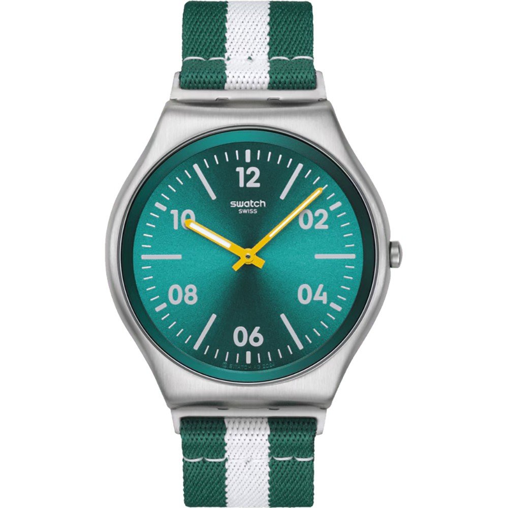 Swatch New Skin Irony SS07S149 Casual Stripe Horloge