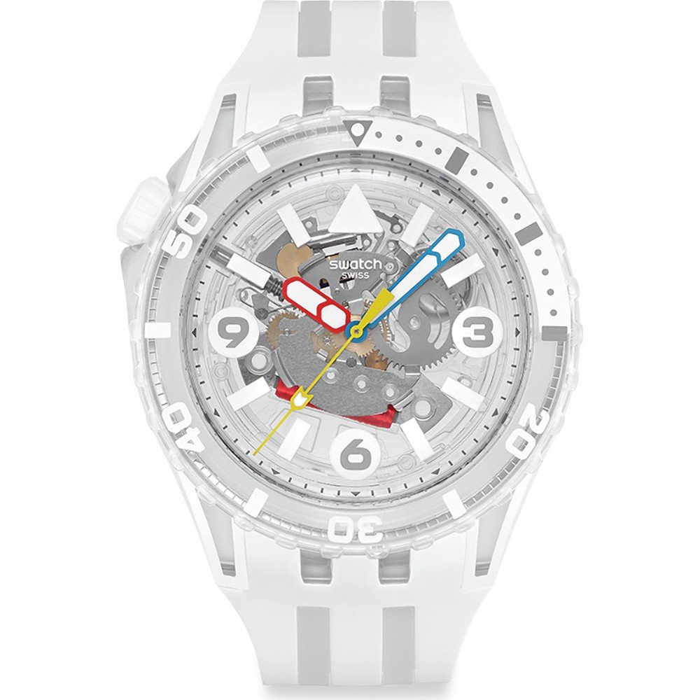 Swatch SCUBAQUA SSCU09K100 Aurelia Aurita Horloge