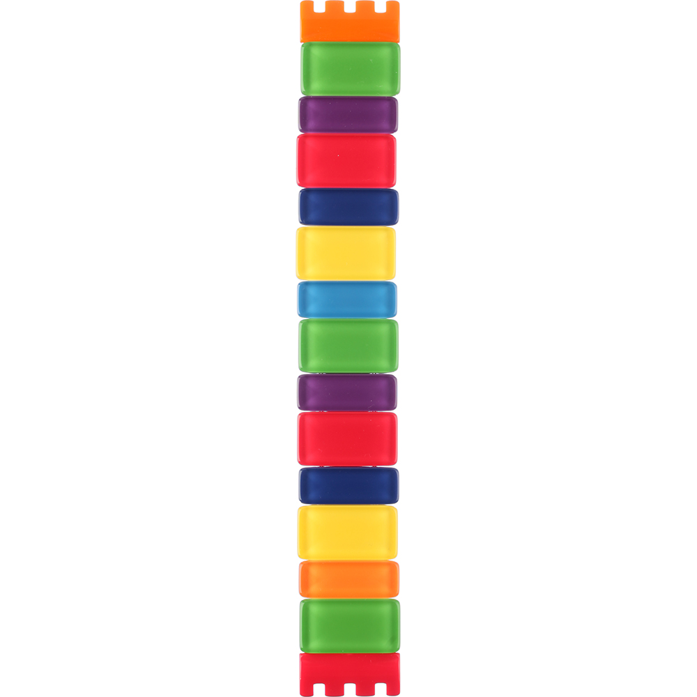 Swatch Plastic - Square SUB 18mm ASUBJ101A SUBJ101A Colorido Large Horlogeband