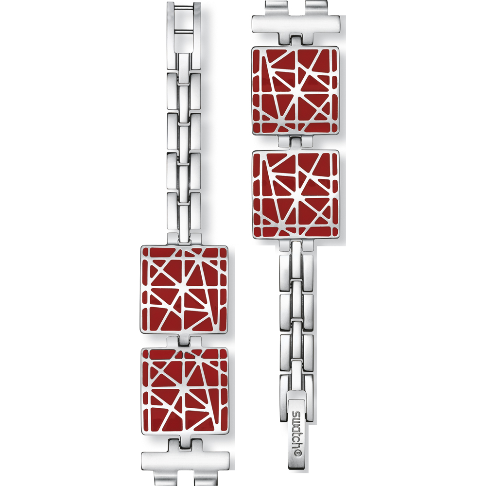 Swatch Plastic - Square SUB 18mm ASUBM108G SUBM108G Linked Emotion Horlogeband
