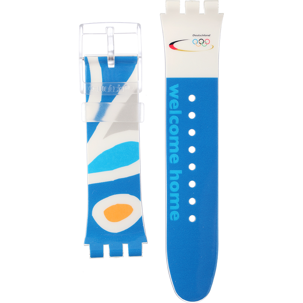 Swatch Plastic - X-Large - Sud ASUDK106J SUDK106J Noc Athens 2004 Germany Band