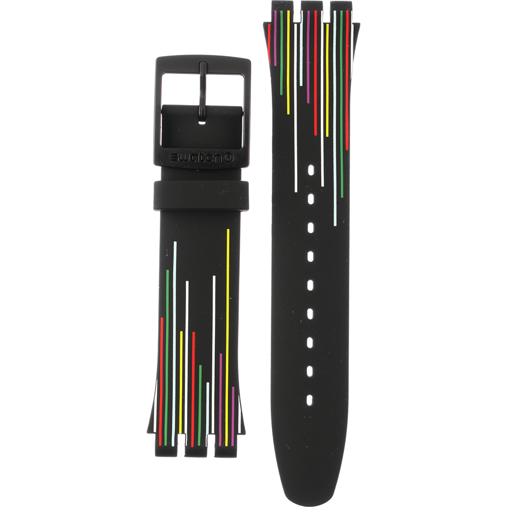 Swatch Plastic - Originals Large (41mm) SUO/SO29/SO32 ASUOB729 SUOB729 Nuit D'Ete Horlogeband
