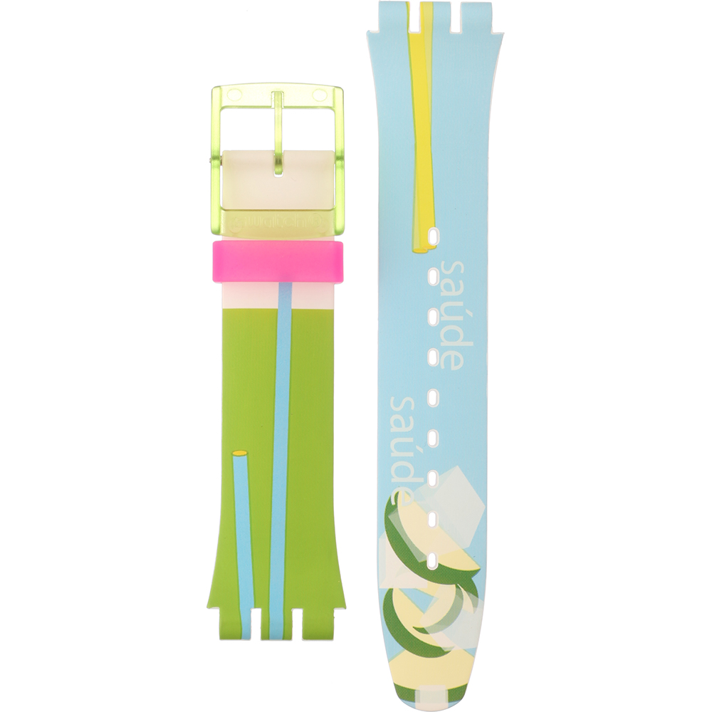 Swatch Plastic - Originals Large (41mm) SUO/SO29/SO32 ASUOW124 SUOW124 Caipi Horlogeband
