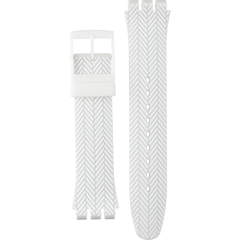 Swatch Plastic - Originals Large (41mm) SUO/SO29/SO32 ASUOW131 SUOW131 White Gloves Horlogeband
