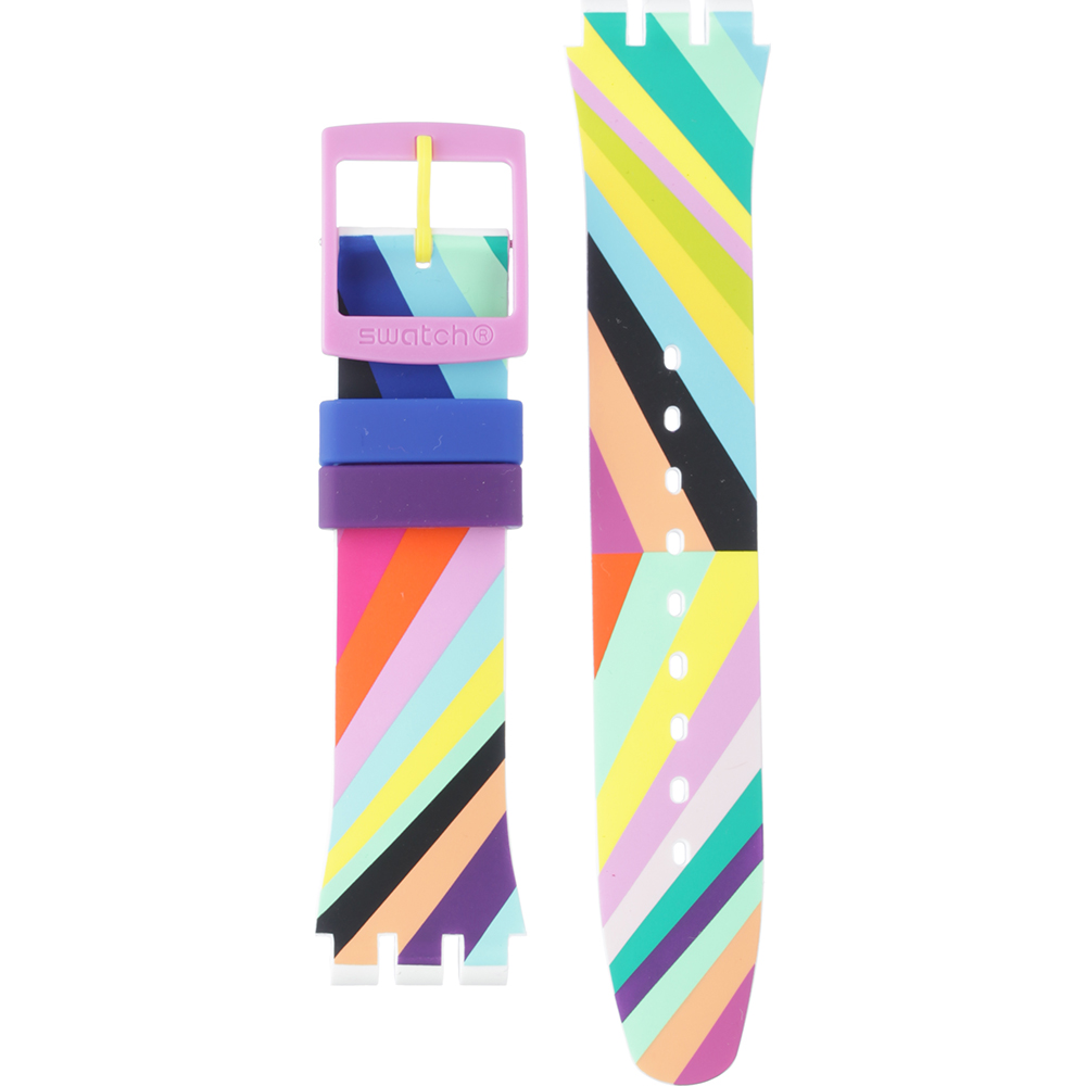 Swatch Plastic - Originals Large (41mm) SUO/SO29/SO32 ASUOW155 SUOW155 Psycadelic Horlogeband