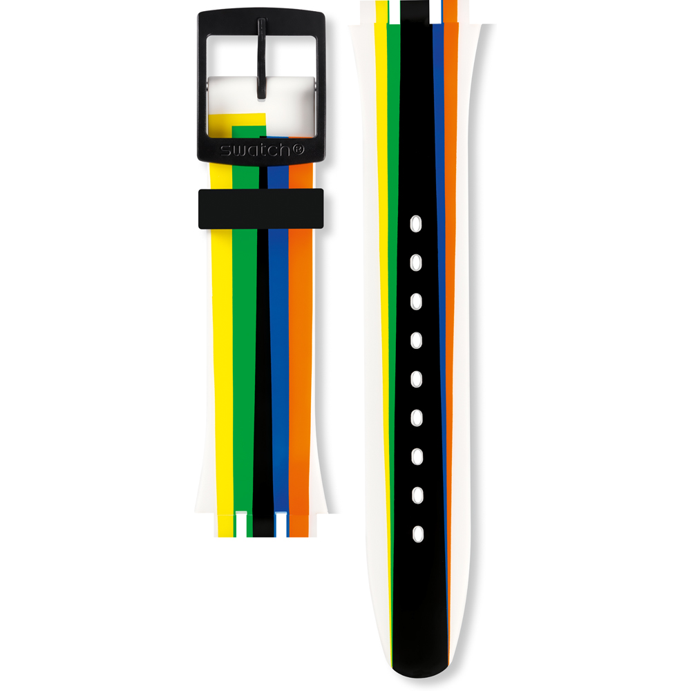 Swatch Plastic - Originals Large (41mm) SUO/SO29/SO32 ASUOW708 SUOW708 Ligne de Fuite Horlogeband