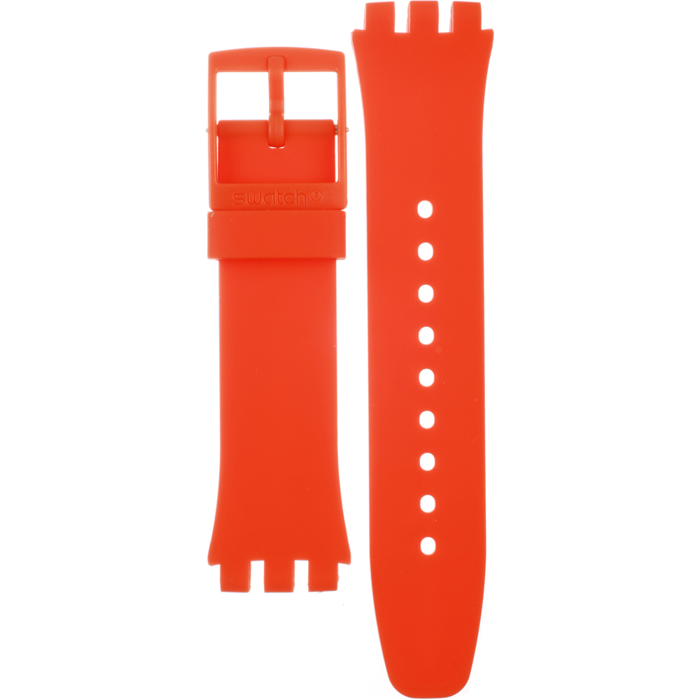 Swatch Plastic - New Chrono - SUS ASUSO400 SUSO400 Wild Orange Horlogeband