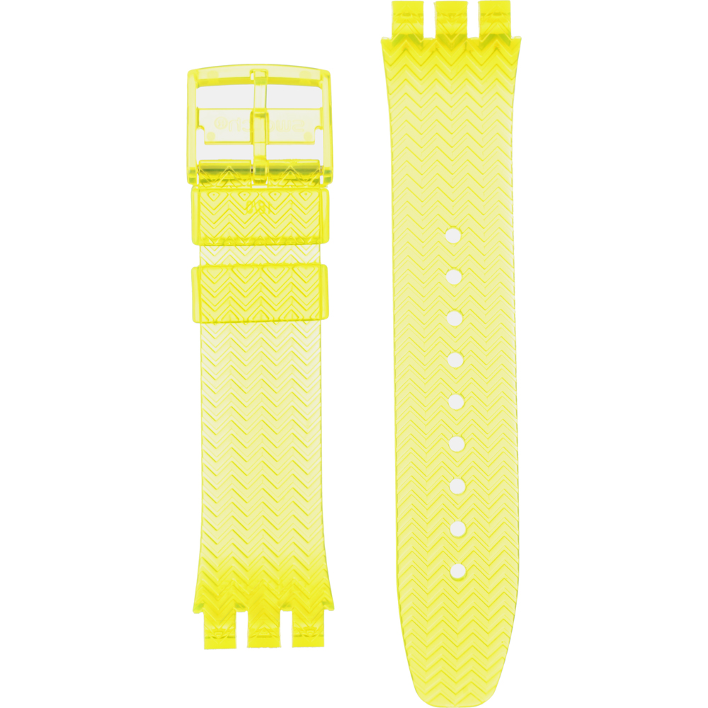 Swatch Plastic - Scuba Libre - SUU ASUUJ101 SUUJ101 Lemon Profond Horlogeband