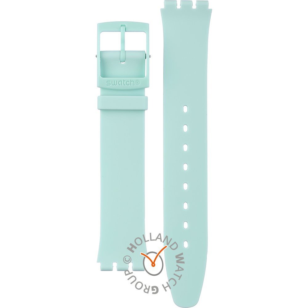 Swatch Plastic - Originals Medium (34mm) /Access/Solar/Musicall/Stop - G/SK/SL/SR/SS/SO28 ASS08G100 SS08G100 Sweet Mint Horlogeband