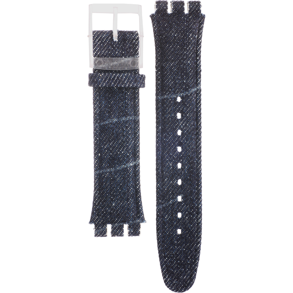 Swatch Plastic - Originals Large (41mm) SUO/SO29/SO32 ASUOK103 SUOK103 White Washed Out Horlogeband